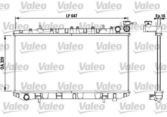 Kühler, Motorkühlung VALEO 731670