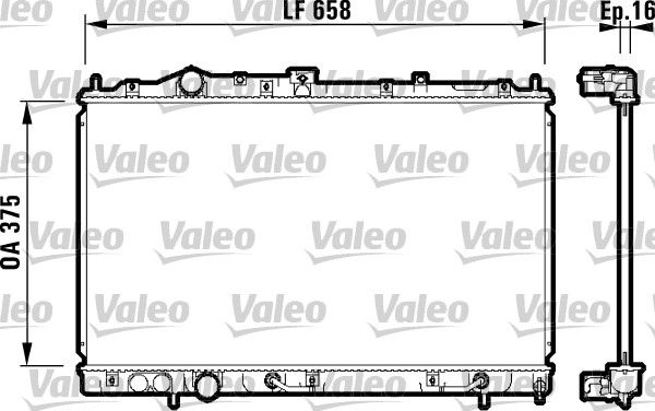 Kühler, Motorkühlung VALEO 732613