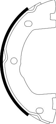 Bremsbackensatz Feststellbremse HELLA 8DA 355 051-171