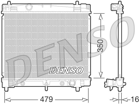 Kühler, Motorkühlung DENSO DRM50070