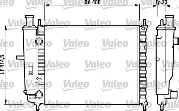Kühler, Motorkühlung VALEO 732218
