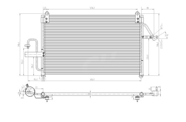Kondensator, Klimaanlage HART 605 890