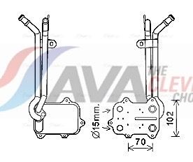 Ölkühler, Motoröl AVA QUALITY COOLING VN3389