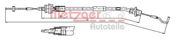 Gaszug METZGER 11.1624