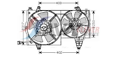 Lüfter, Motorkühlung AVA QUALITY COOLING VO7505