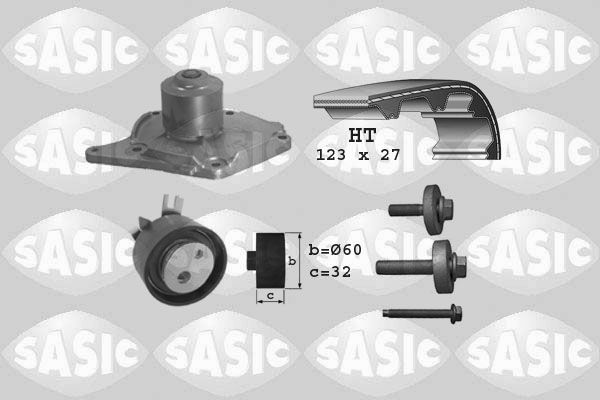 Wasserpumpe + Zahnriemensatz SASIC 3904003