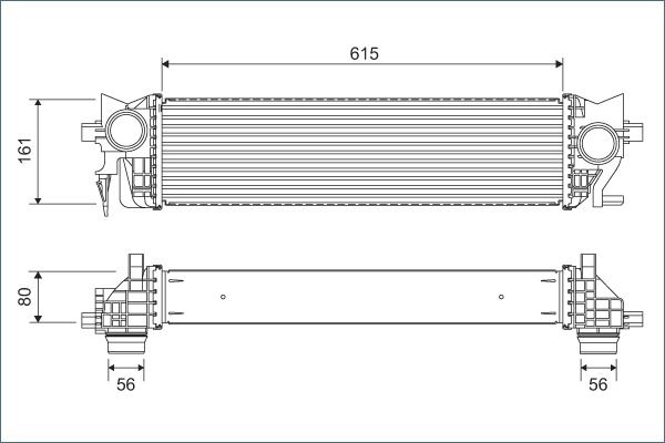 Ladeluftkühler VALEO 822930