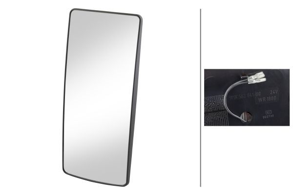 Spiegelglas Außenspiegel HELLA 9MX 562 841-002