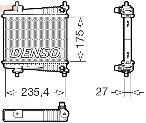 Kühler, Motorkühlung DENSO DRM05078