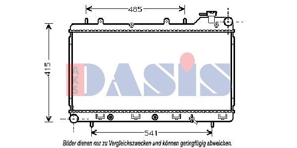 Kühler, Motorkühlung AKS DASIS 350180N