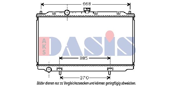 Kühler, Motorkühlung AKS DASIS 070088N