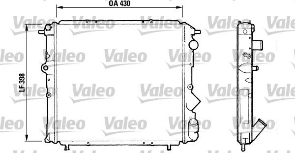 Kühler, Motorkühlung VALEO 730510
