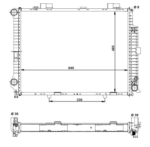 Kühler, Motorkühlung NRF 58098