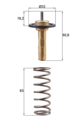 Thermostat, Kühlmittel MAHLE TX31190D