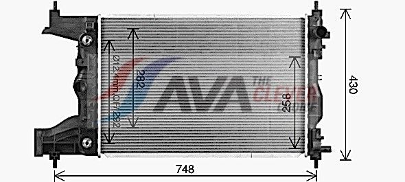 Kühler, Motorkühlung AVA QUALITY COOLING CT2086