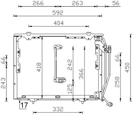 Kondensator, Klimaanlage MAHLE AC244001S