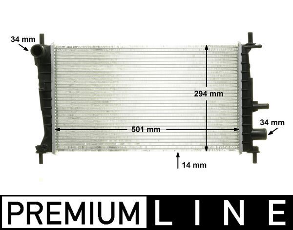 Kühler, Motorkühlung MAHLE CR174000P