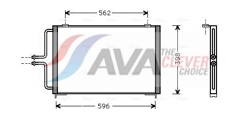 Kondensator, Klimaanlage AVA QUALITY COOLING RT5236
