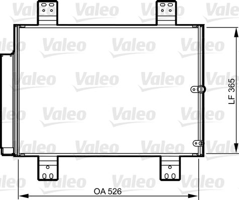 Kondensator, Klimaanlage VALEO 814206