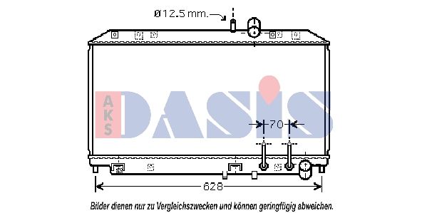Kühler, Motorkühlung AKS DASIS 110046N