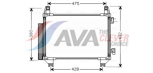 Kondensator, Klimaanlage AVA QUALITY COOLING TO5665D