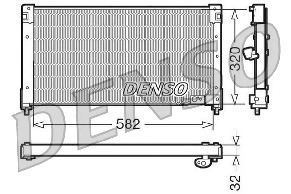 Kondensator, Klimaanlage DENSO DCN40001