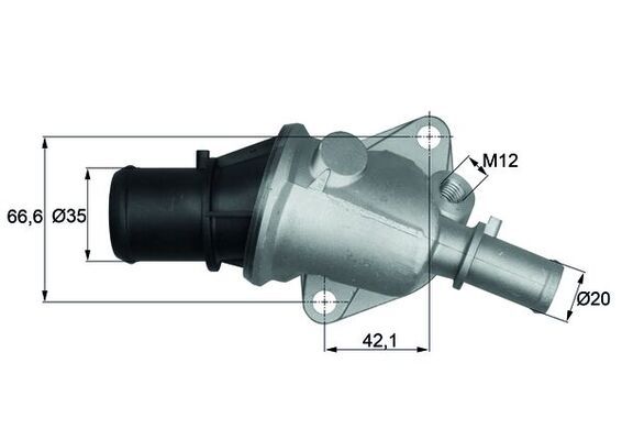 Thermostat, Kühlmittel MAHLE TI10588