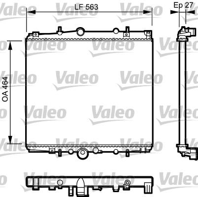 Kühler, Motorkühlung VALEO 732945