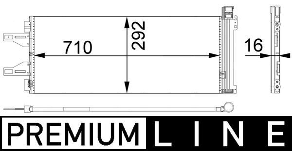Kondensator, Klimaanlage MAHLE AC368000P