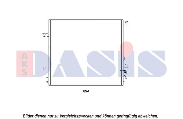 Kondensator, Klimaanlage AKS DASIS 522071N