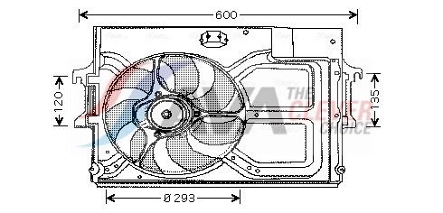 Lüfter, Motorkühlung AVA QUALITY COOLING FD7519