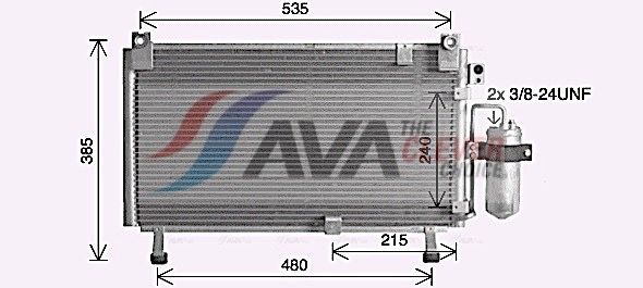 Kondensator, Klimaanlage AVA QUALITY COOLING IS5032D
