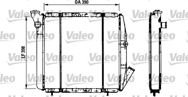Kühler, Motorkühlung VALEO 810851