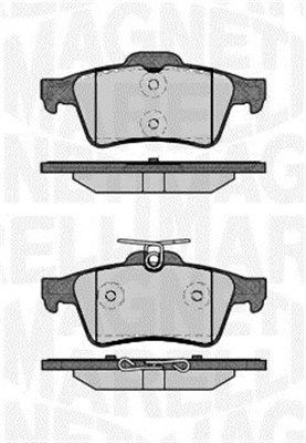 Bremsbelagsatz, Scheibenbremse MAGNETI MARELLI 363916060243