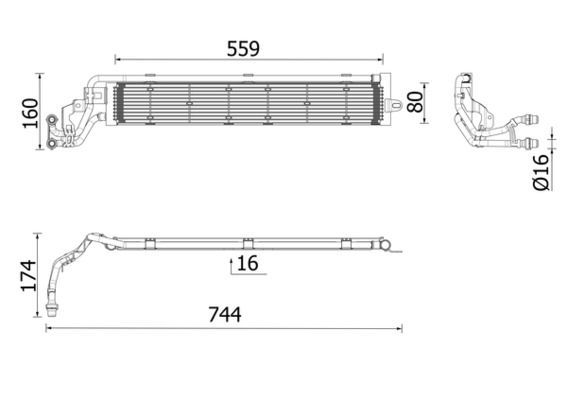 Kühler, Motorkühlung MAHLE CR2697000P