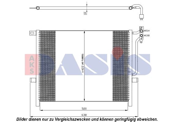Kondensator, Klimaanlage AKS DASIS 052017N