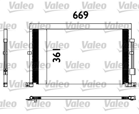 Kondensator, Klimaanlage VALEO 817567
