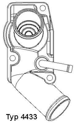 Thermostat, Kühlmittel WAHLER 4433.92D