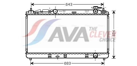 Kühler, Motorkühlung AVA QUALITY COOLING TO2598