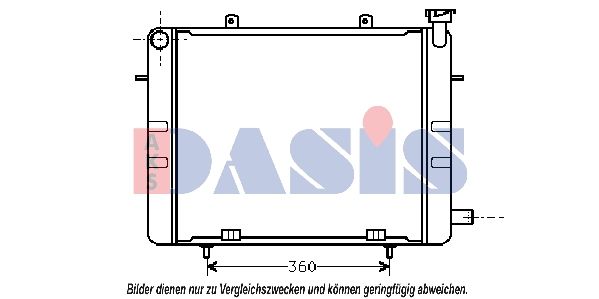 Kühler, Motorkühlung AKS DASIS 150250N