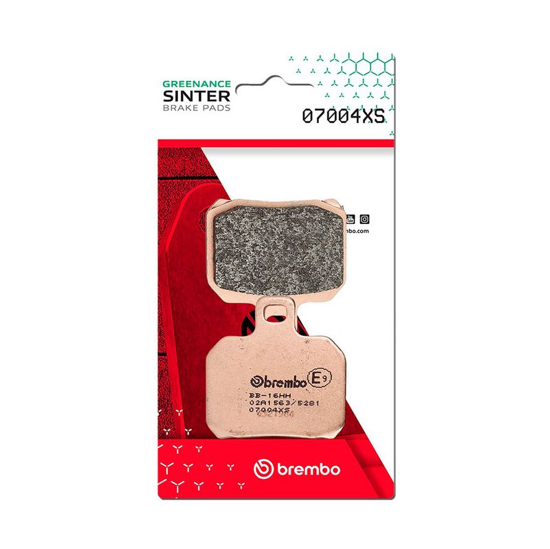 Bremsbelagsatz, Scheibenbremse BREMBO 07004XS