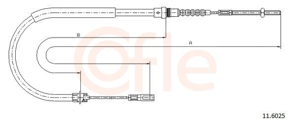Seilzug Feststellbremse COFLE 11.6025
