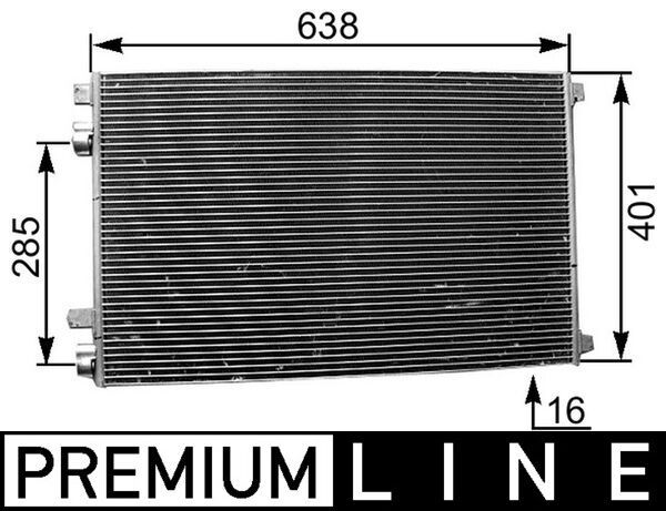 Kondensator, Klimaanlage MAHLE AC360000P
