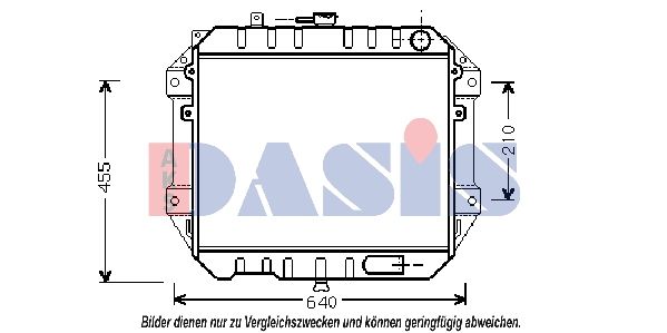 Kühler, Motorkühlung AKS DASIS 360440N