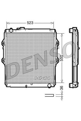 Kühler, Motorkühlung DENSO DRM50037