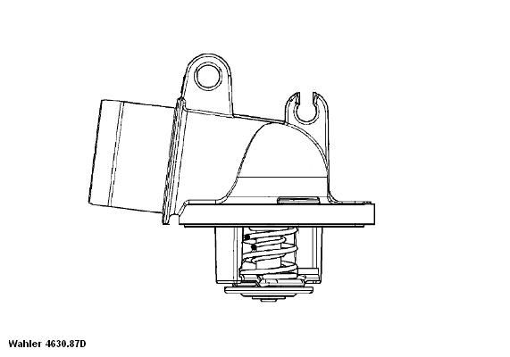 Thermostat, Kühlmittel WAHLER 4630.87D
