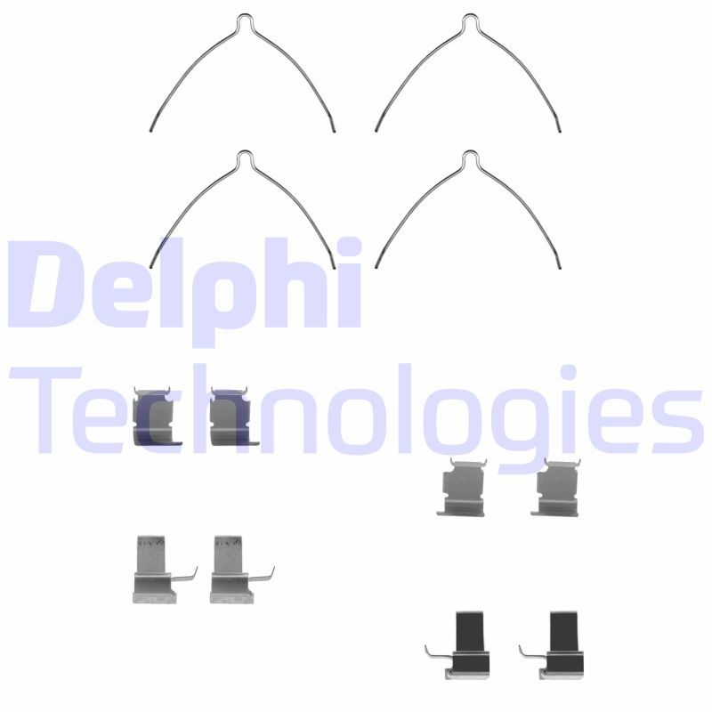 Zubehörsatz, Scheibenbremsbelag DELPHI LX0258