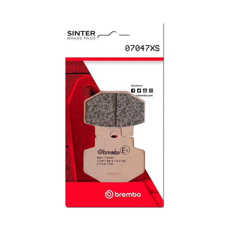 Bremsbelagsatz, Scheibenbremse BREMBO 07047XS