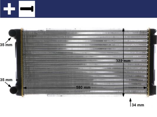 Kühler, Motorkühlung MAHLE CR1109000S