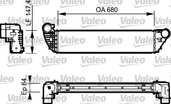 Ladeluftkühler VALEO 818772